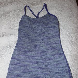 Lululemon Purple Power Y Tank Top Sz 2 Striped